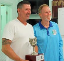 Shane Davis and Dave Luxmoore after the Steve Jones Cup final