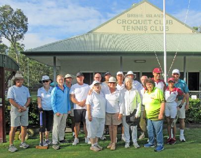 All competitors at the Steve Jones Cup, Bribie Island Croquet Club