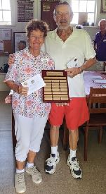 Tier A Doubles winners Werner Borkhardt and Dennise Simmons