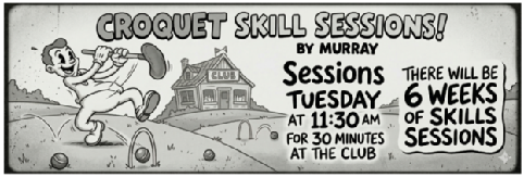 Caloundra Croquet Club coaching session led by Club Captain Murray Tinker