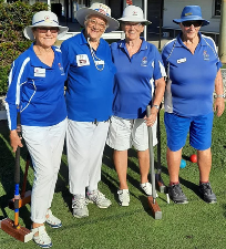 Faye Duncan, Jill Huxley, Norma Watts and Joan Doust at Cherry Street