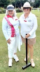 Dianne Horsman and Sarah Widin at Laurel Bank Croquet Club