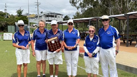 The winning Rockhampton Gateball team at the Moreton Bay event